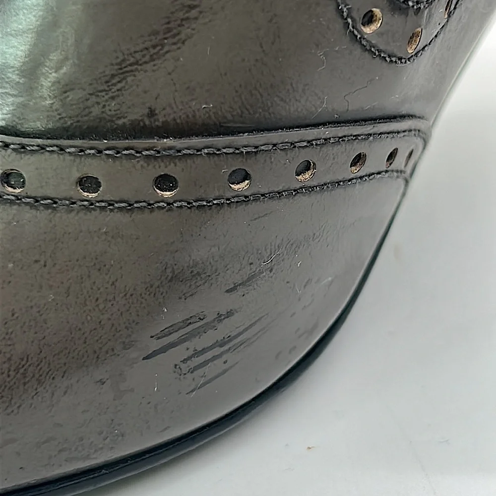 Stuart Weitzman Sexy Dark Gray Leather Heel Ankle Booties Shoes **Size 7.5**🔥🔥 - Picture 10 of 11